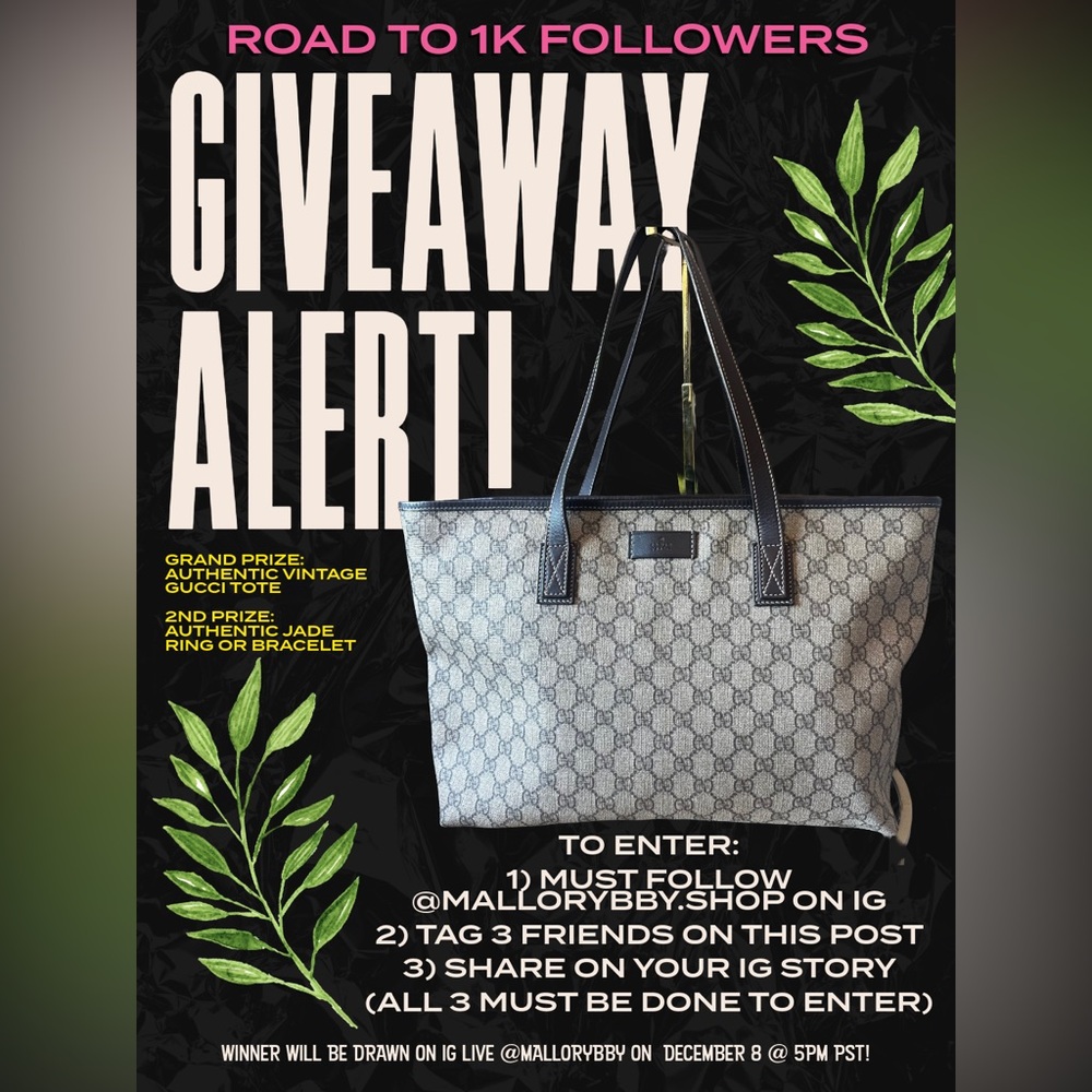 💖FOLLOW ME ON IG! WIN A GUCCI BAG💖